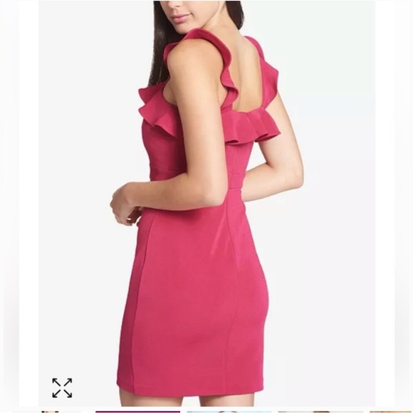 GUESS Pink Ruffle Dress - Picture 3 of 13